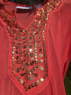 Liz claibourne kurta top size large